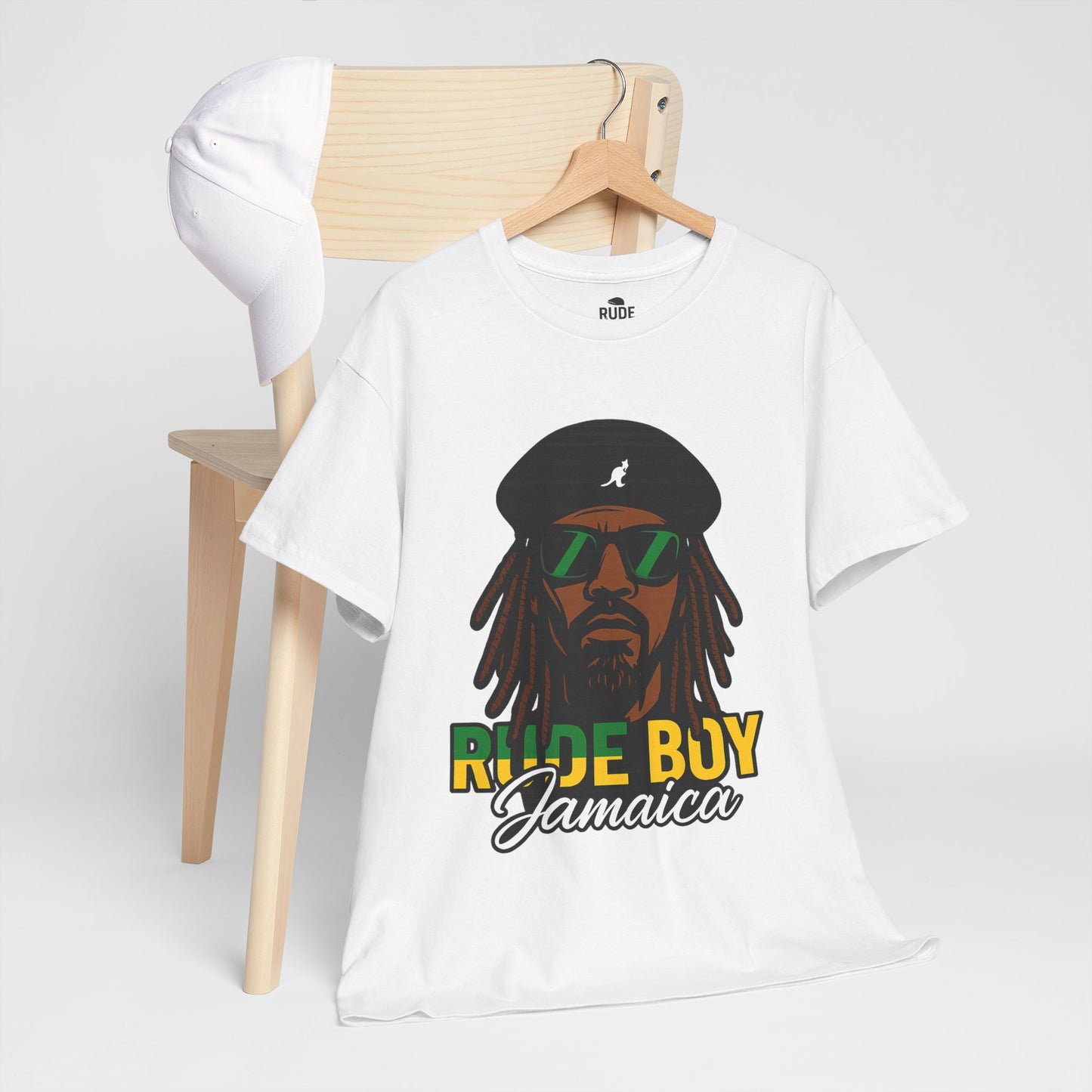 Rude Boy Jamaica Tee, Unisex Cotton Shirt, Rastafarian Style, Music Lovers