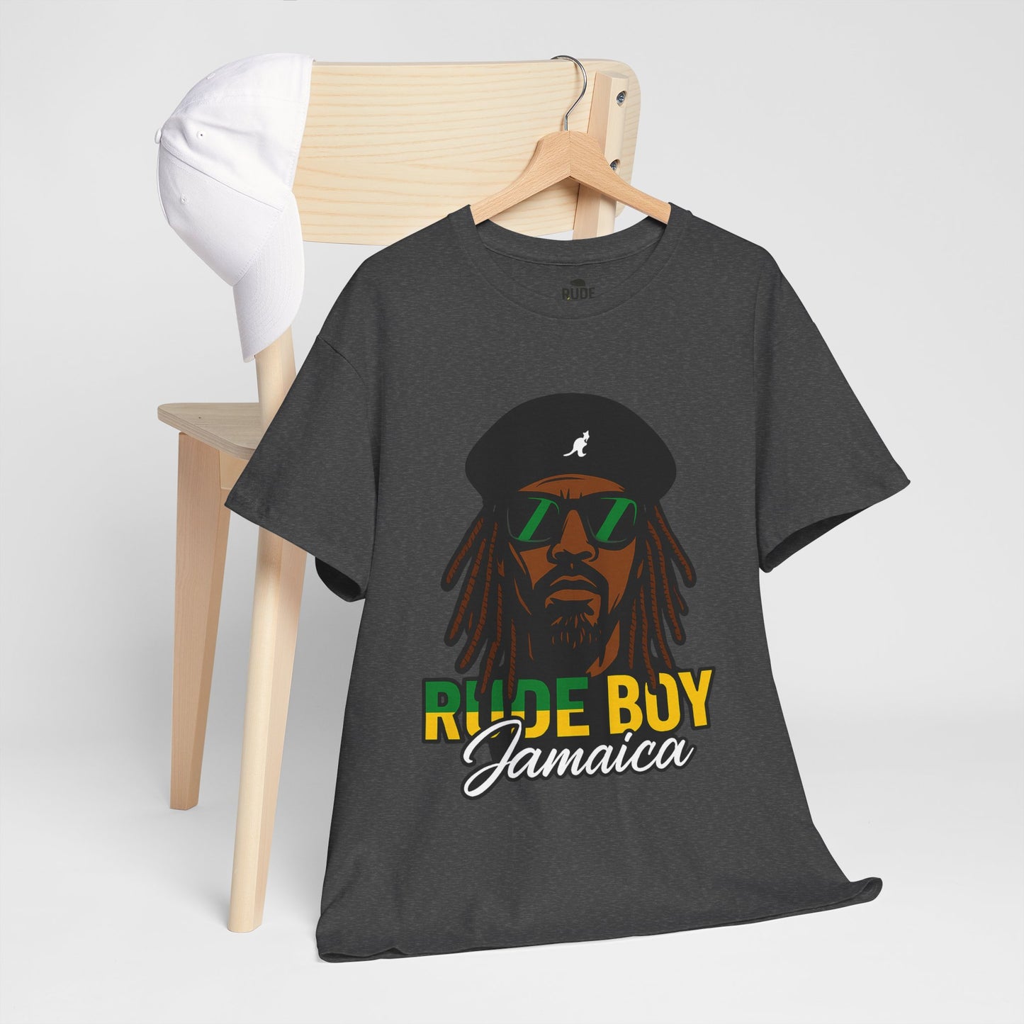 Rude Boy Jamaica Tee, Unisex Cotton Shirt, Rastafarian Style, Music Lovers