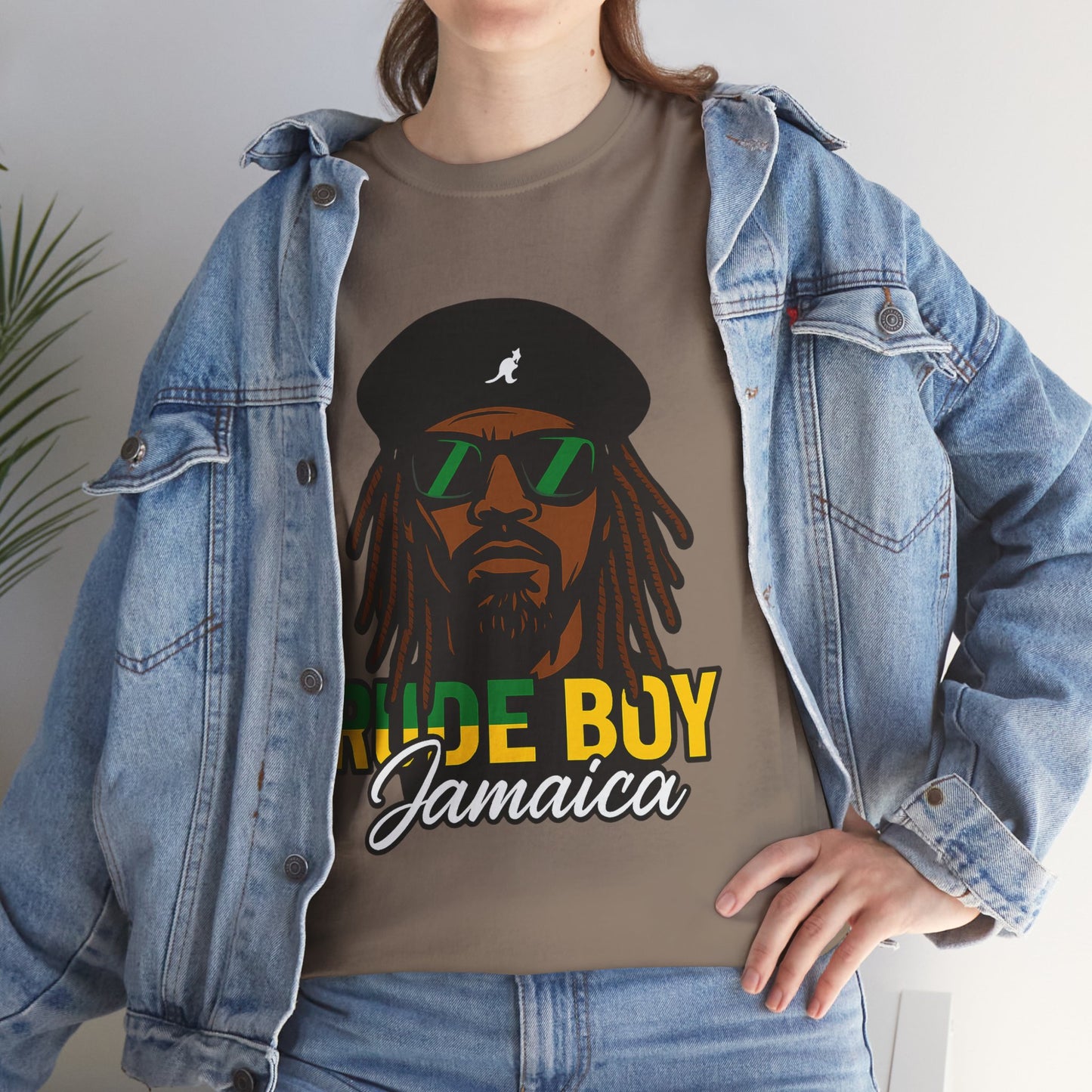 Rude Boy Jamaica Tee, Unisex Cotton Shirt, Rastafarian Style, Music Lovers