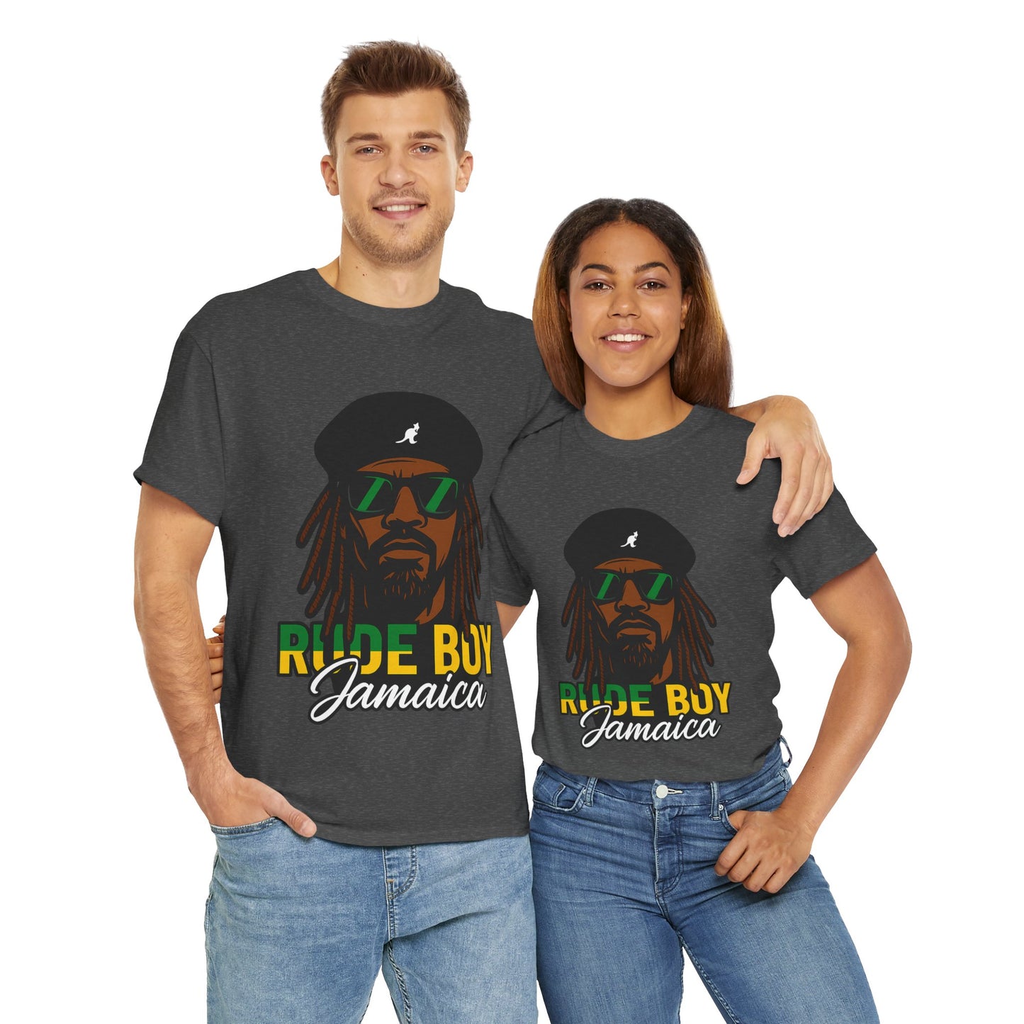 Rude Boy Jamaica Tee, Unisex Cotton Shirt, Rastafarian Style, Music Lovers