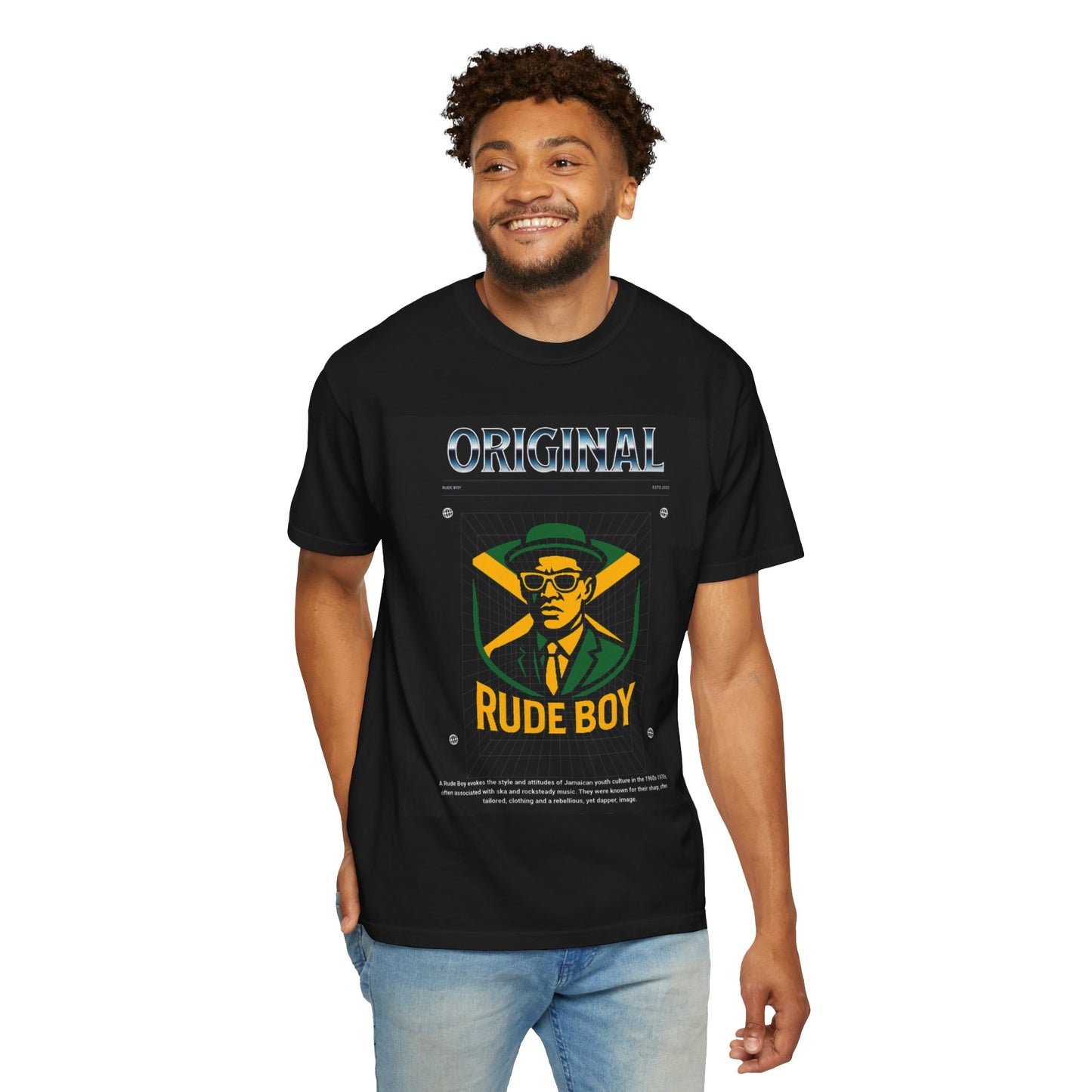 Original Rude Boy T-Shirt, Vintage Graphic Tee, Unisex Streetwear, Casual Wear, Gift for Music Lovers, Statement Tee