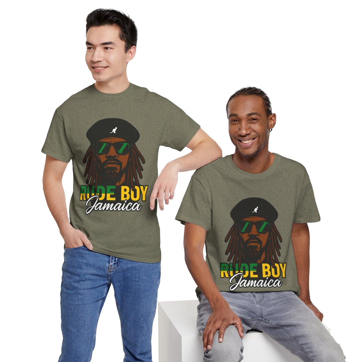 Rude Boy Jamaica Tee, Unisex Cotton Shirt, Rastafarian Style, Music Lovers