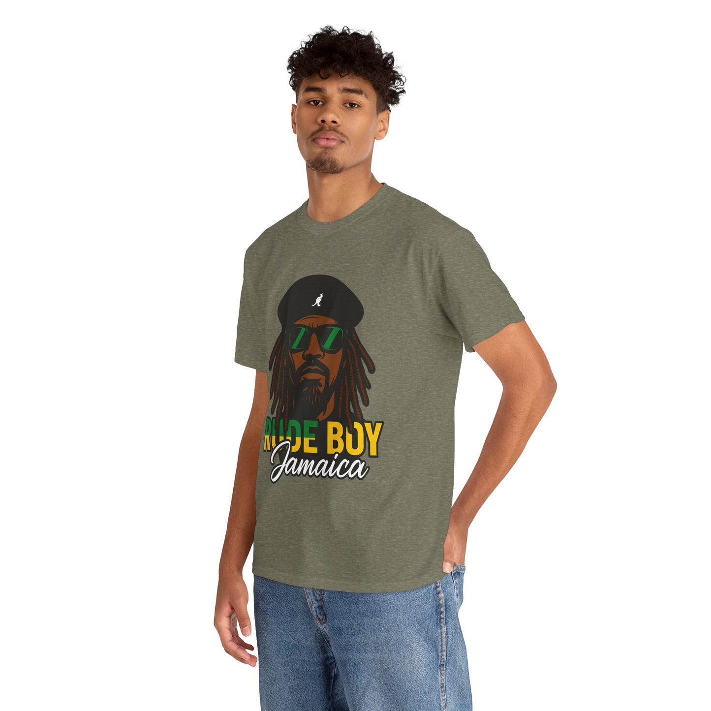 Rude Boy Jamaica Tee, Unisex Cotton Shirt, Rastafarian Style, Music Lovers