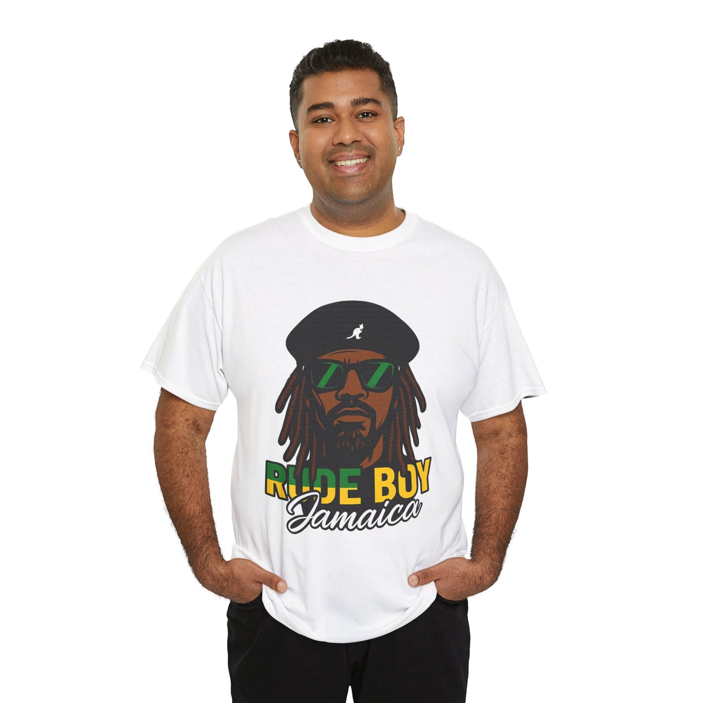 Rude Boy Jamaica Tee, Unisex Cotton Shirt, Rastafarian Style, Music Lovers