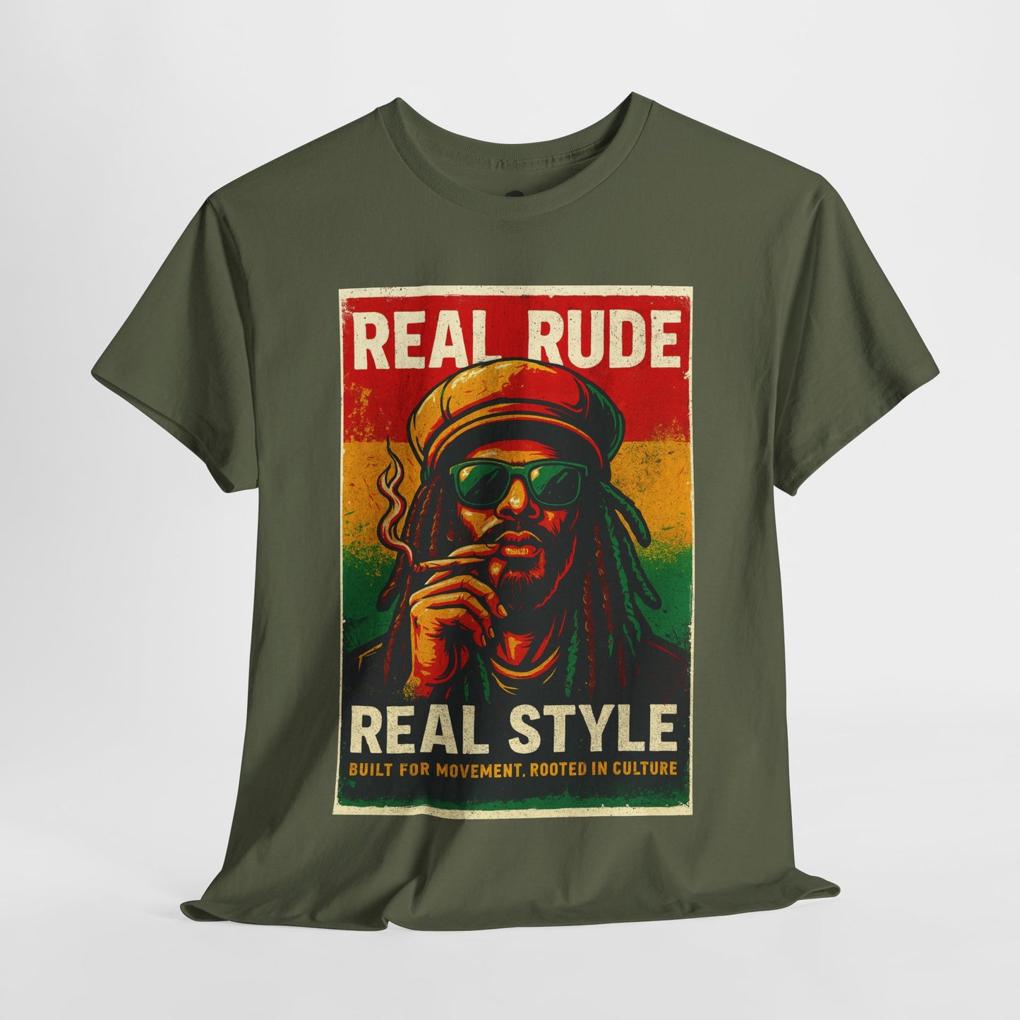 Retro Rude Style Cotton Tee, Unisex Tee, Festival Shirt, Streetwear, Graphic Tee, Gift for Music Lovers