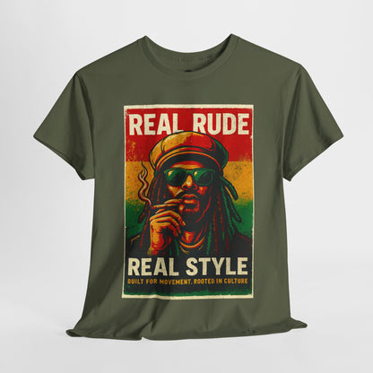 Retro Rude Style Cotton Tee, Unisex Tee, Festival Shirt, Streetwear, Graphic Tee, Gift for Music Lovers
