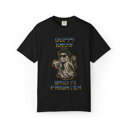 Ghostly Vibes Unisex T-shirt, Halloween Apparel, October Shirt, Funny Graphic Tee, Spooky Gift for Ghost Lovers