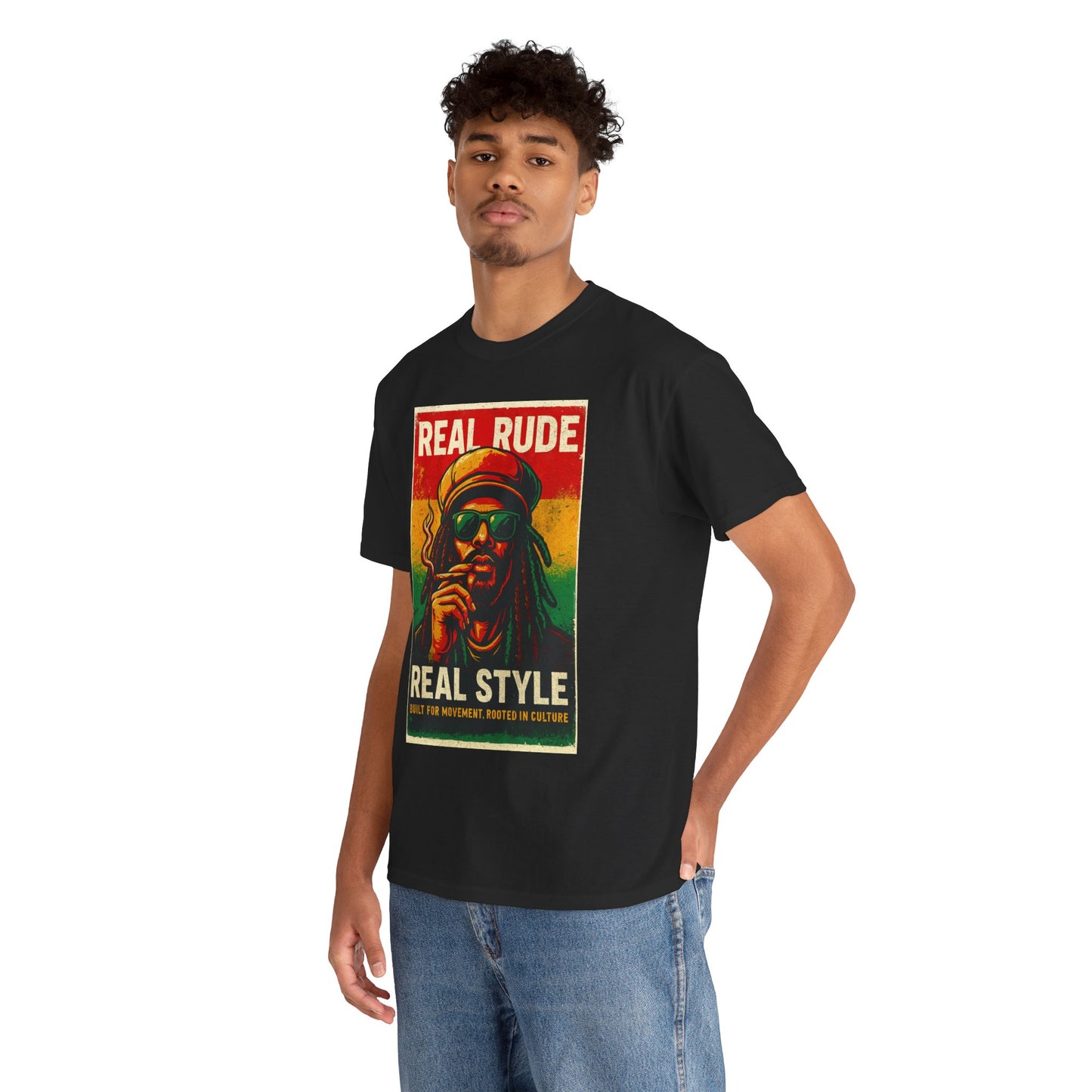 Retro Rude Style Cotton Tee, Unisex Tee, Festival Shirt, Streetwear, Graphic Tee, Gift for Music Lovers