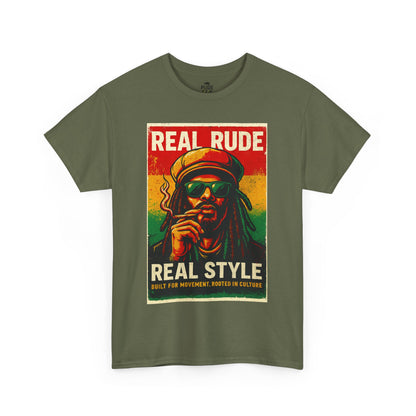 Retro Rude Style Cotton Tee, Unisex Tee, Festival Shirt, Streetwear, Graphic Tee, Gift for Music Lovers