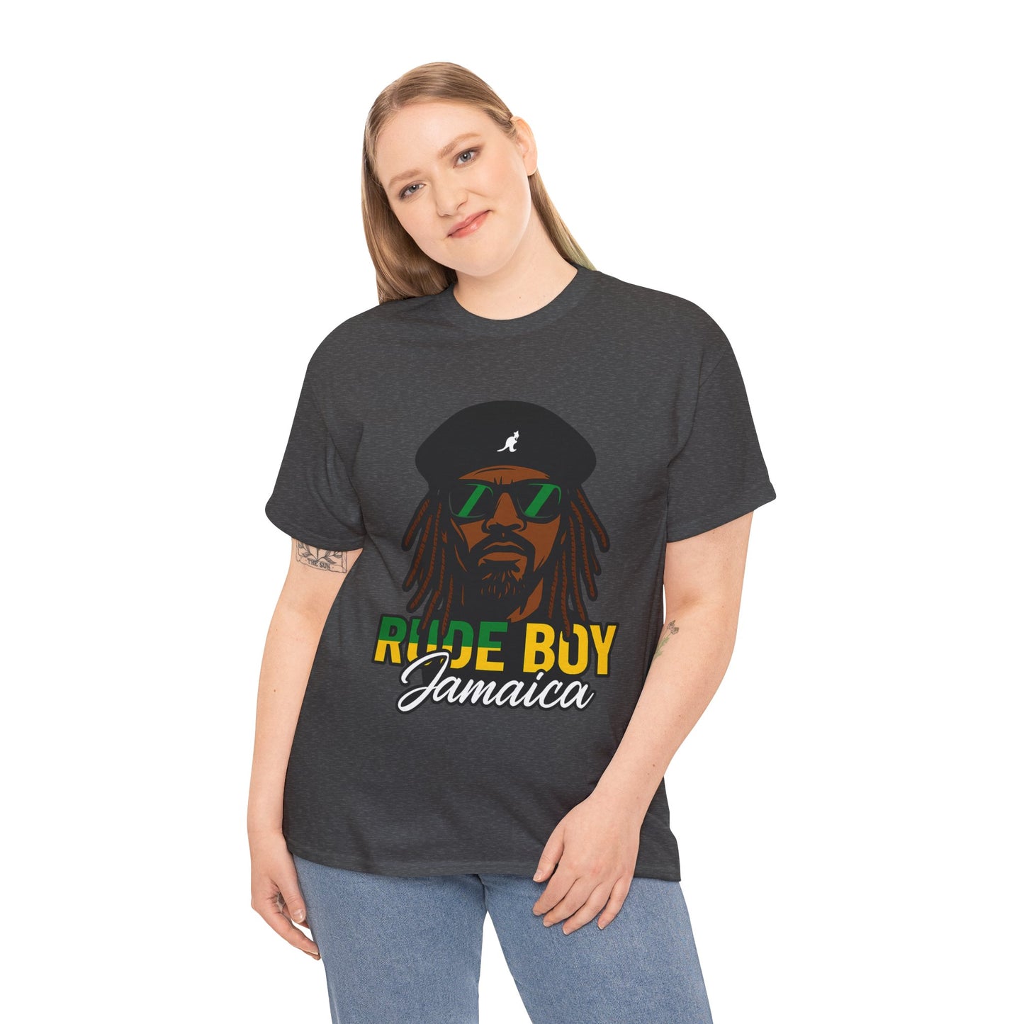 Rude Boy Jamaica Tee, Unisex Cotton Shirt, Rastafarian Style, Music Lovers