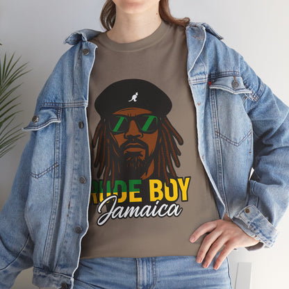 Rude Boy Jamaica Tee, Unisex Cotton Shirt, Rastafarian Style, Music Lovers