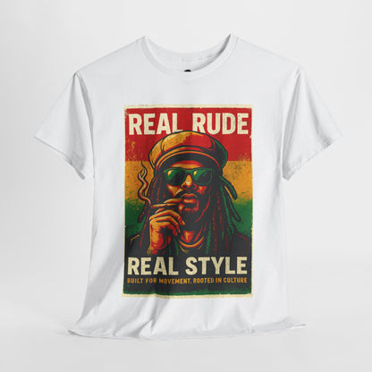 Retro Rude Style Cotton Tee, Unisex Tee, Festival Shirt, Streetwear, Graphic Tee, Gift for Music Lovers