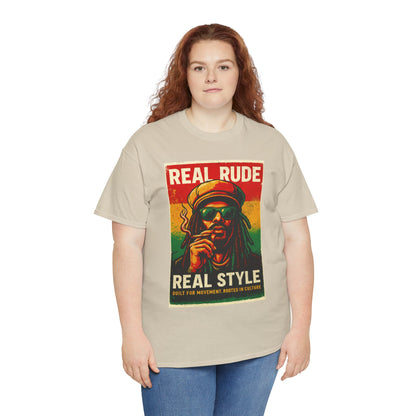 Retro Rude Style Cotton Tee, Unisex Tee, Festival Shirt, Streetwear, Graphic Tee, Gift for Music Lovers