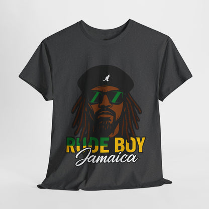 Rude Boy Jamaica Tee, Unisex Cotton Shirt, Rastafarian Style, Music Lovers