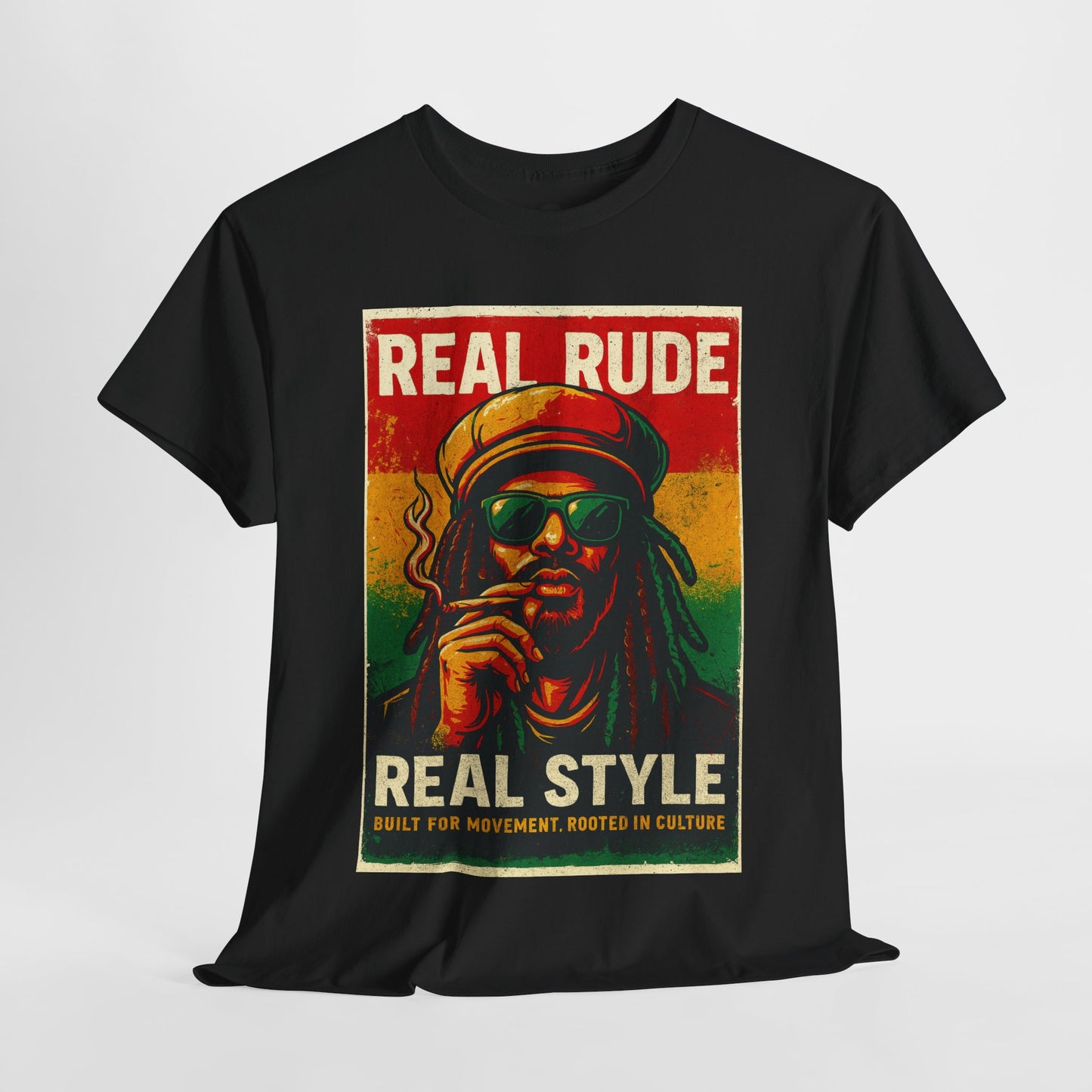 Retro Rude Style Cotton Tee, Unisex Tee, Festival Shirt, Streetwear, Graphic Tee, Gift for Music Lovers