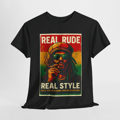 Retro Rude Style Cotton Tee, Unisex Tee, Festival Shirt, Streetwear, Graphic Tee, Gift for Music Lovers