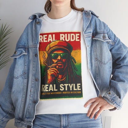 Retro Rude Style Cotton Tee, Unisex Tee, Festival Shirt, Streetwear, Graphic Tee, Gift for Music Lovers