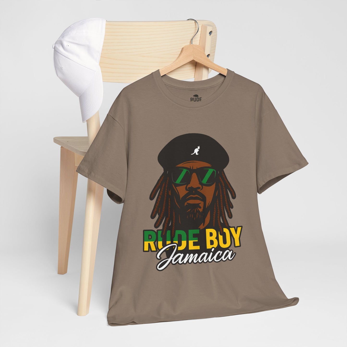 Rude Boy Jamaica Tee, Unisex Cotton Shirt, Rastafarian Style, Music Lovers
