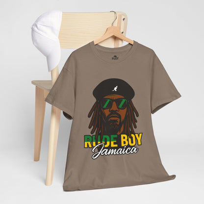 Rude Boy Jamaica Tee, Unisex Cotton Shirt, Rastafarian Style, Music Lovers