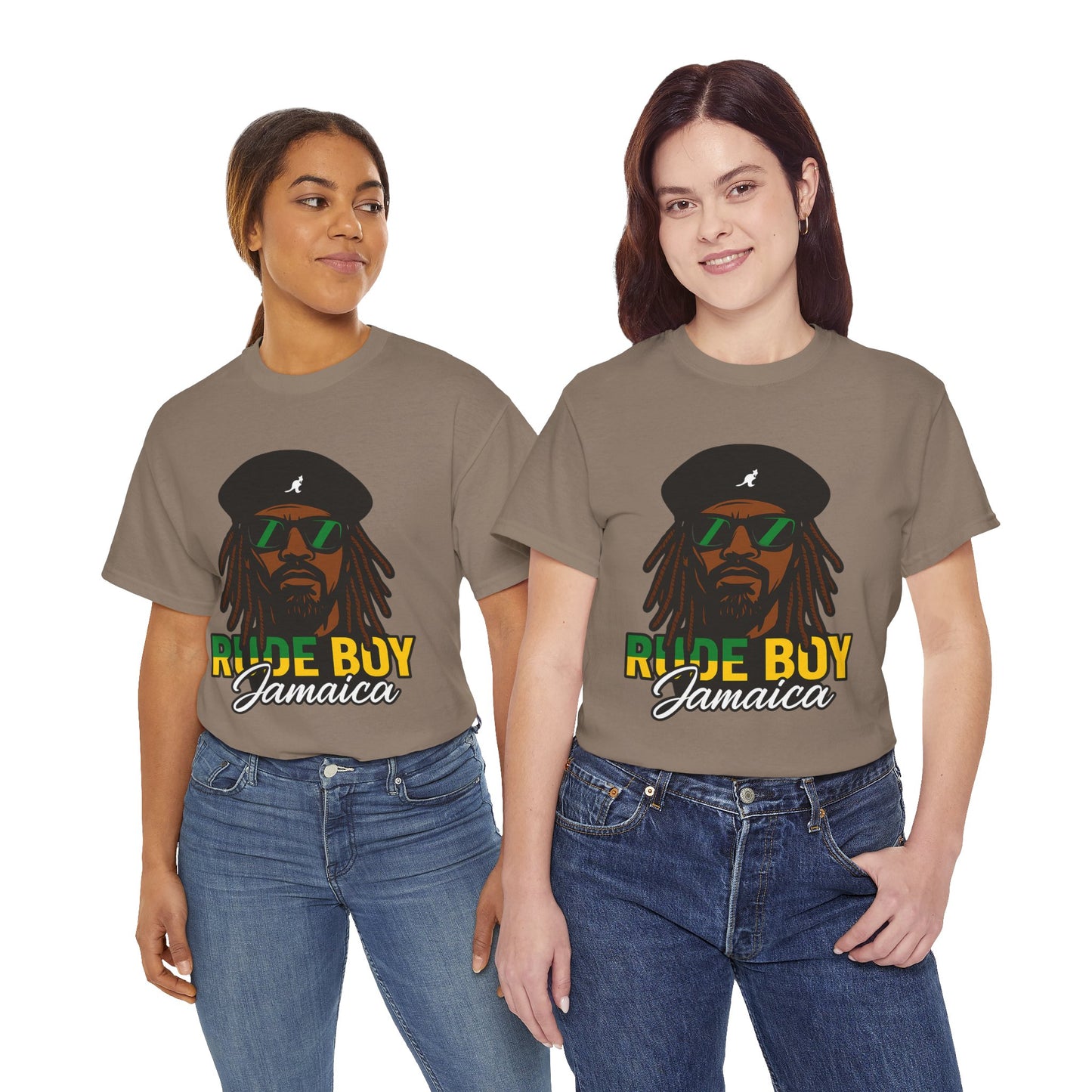 Rude Boy Jamaica Tee, Unisex Cotton Shirt, Rastafarian Style, Music Lovers