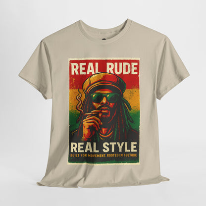 Retro Rude Style Cotton Tee, Unisex Tee, Festival Shirt, Streetwear, Graphic Tee, Gift for Music Lovers