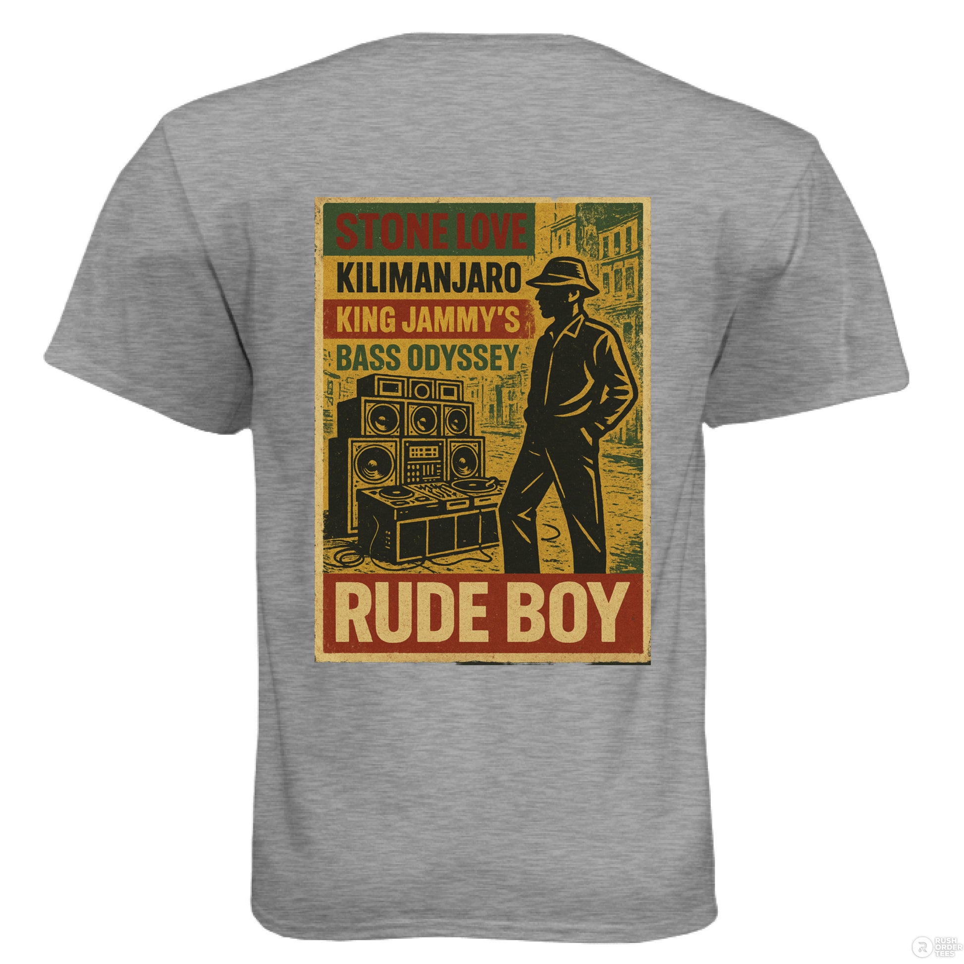 Dark Heather Grey (60/40) - BACK